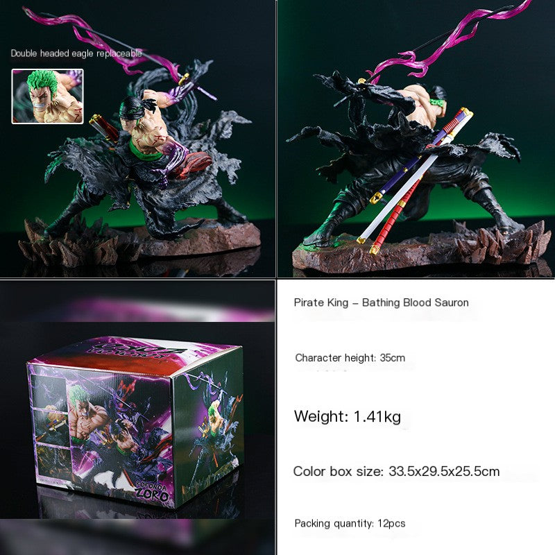 One Piece Zoro Dual-Headed Figure Model (Direct Factory)